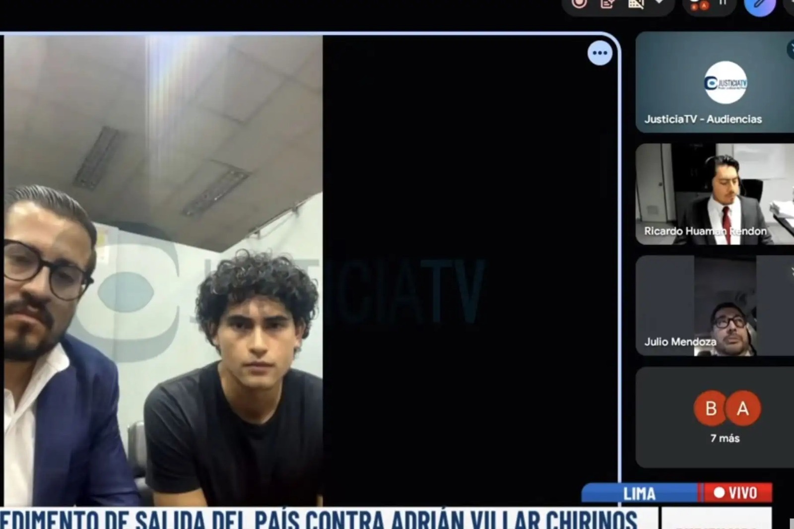 Dictan nueve meses de impedimento de salida del país contra Adrián Villar Chirinos