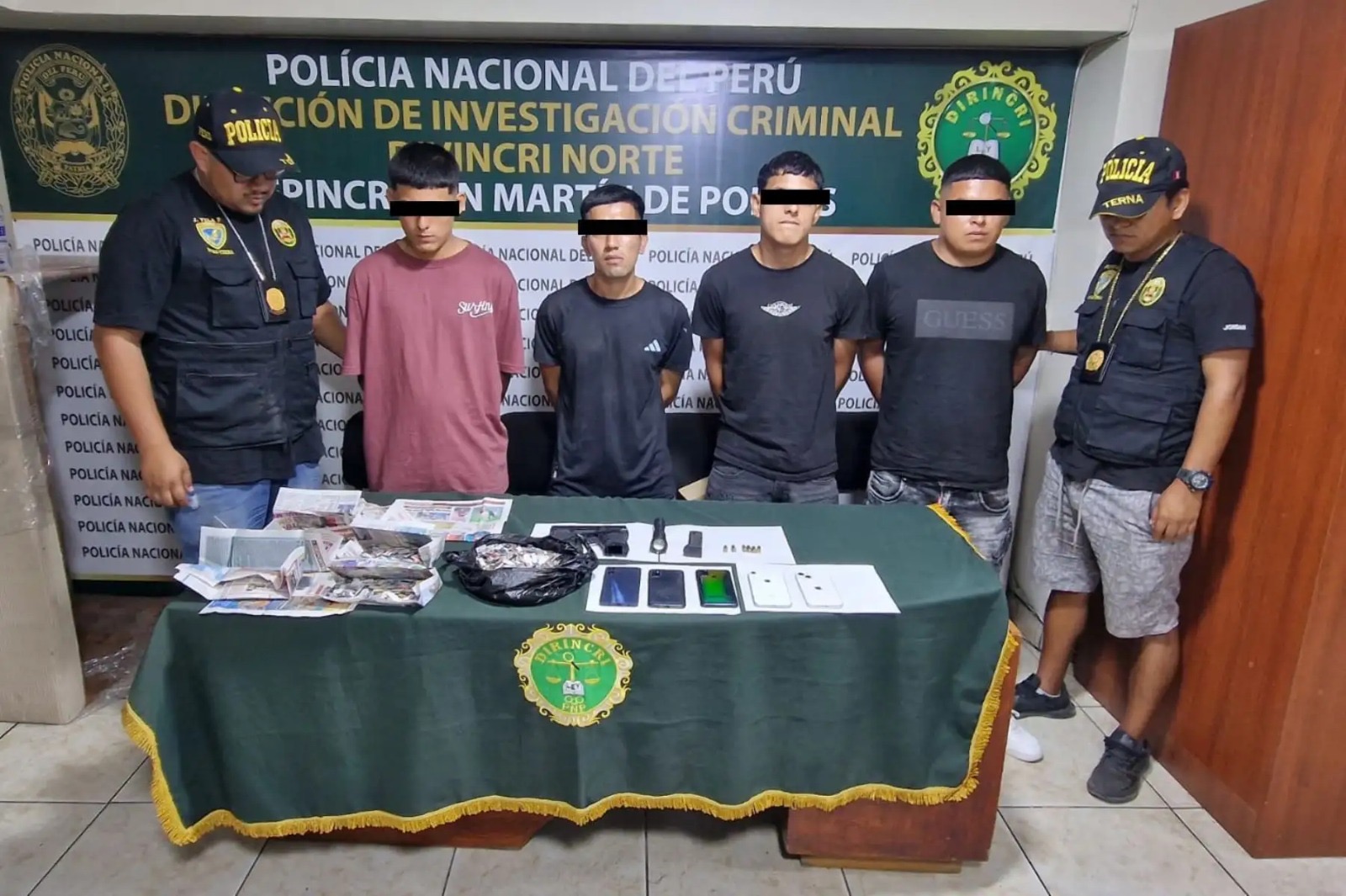 PNP captura a “Los Coyotes de Condevilla”, banda dedicada al microtráfico de drogas