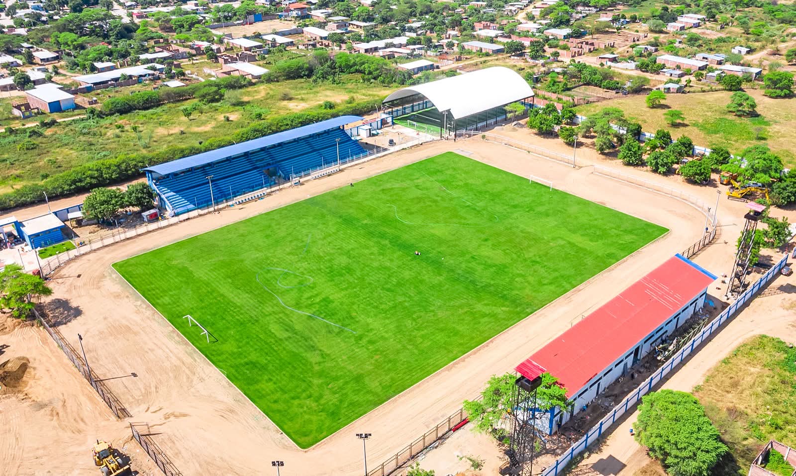El estadio de la matanza va quedando listo para recoger el Atlético Grau