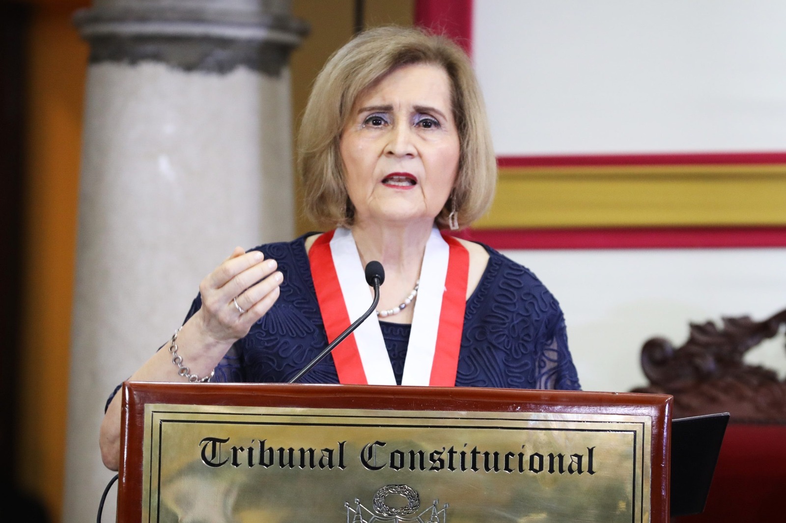 Luz Pacheco renuncia a la presidencia del Tribunal Constitucional