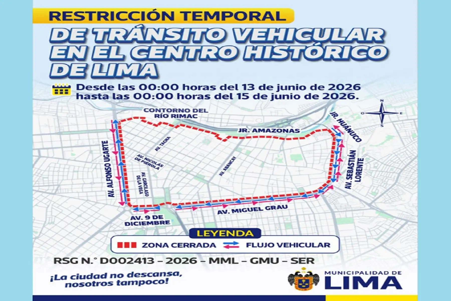 MML dispone restricción de vehículos en Centro Histórico ¿En qué calles y hasta qué día?