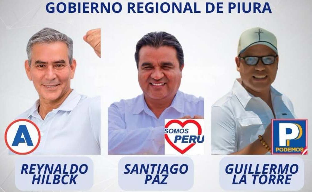 Tres candidatos con opciones.